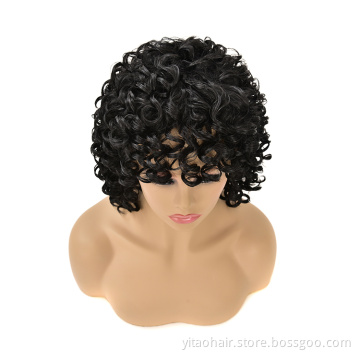 Hot sale African Natural Synthetic curly hair For  Women